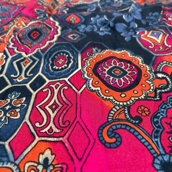 Jones New York Signature | Collared Buttoned Blouse Shirt Top Multicolor Size L - Picture 4 of 9